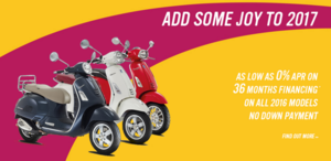 Vespa Promo Spring 2017